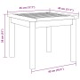 Mesa lateral Marrón Madera maciza de Acacia