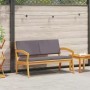 Banco de jardín Marrón Madera maciza de Acacia