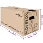 Caja de Mudanza 20 pcs Marrón 59 x 31.5 x 31.5 cm Cartón