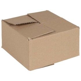 Caja Plegable 50 pcs Marrón 15 x 15 x 8 cm Cartón