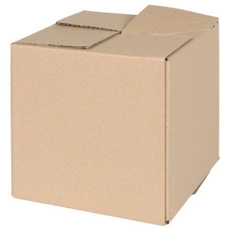 Caja Plegable 50 pcs Marrón 20 x 20 x 20 cm Cartón