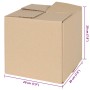 Caja Plegable 50 pcs Marrón 20 x 20 x 20 cm Cartón