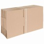 Caja Plegable 50 pcs Marrón 25 x 17.5 x 10 cm Cartón