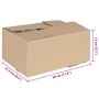 Caja Plegable 50 pcs Marrón 30 x 21.5 x 14 cm Cartón