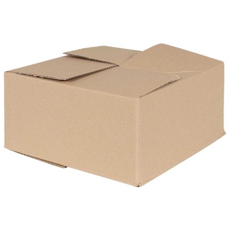Caja Plegable 50 pcs Marrón 30 x 30 x 15 cm Cartón