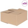 Caja Plegable 50 pcs Marrón 30 x 30 x 15 cm Cartón