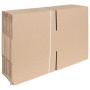 Caja Plegable 50 pcs Marrón 30 x 30 x 15 cm Cartón