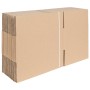 Caja Plegable 50 pcs Marrón 35 x 24 x 15 cm Cartón