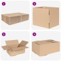 Caja Plegable 50 pcs Marrón 35 x 24 x 15 cm Cartón