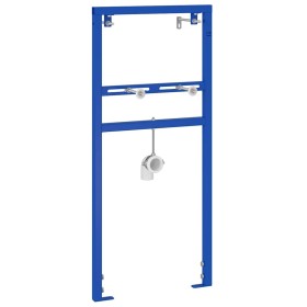 Soporte de pared de baño Manual Azul 50 x 17.5 x 136 cm Acero