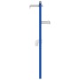 Soporte de pared de baño Manual Azul 50 x 17.5 x 136 cm Acero