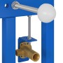 Soporte de pared de baño Manual Azul 50 x 17.5 x 136 cm Acero