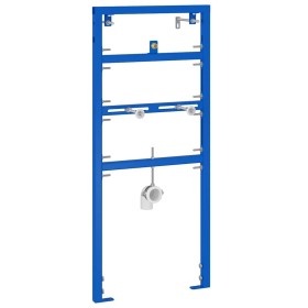 Soporte de pared de baño Manual Azul 50 x 17.5 x 136 cm Acero