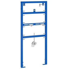 Soporte de pared de baño Manual Azul 50 x 17.5 x 136 cm Acero