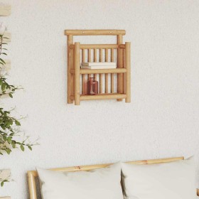 Estante de pared con estante Marrón 40 x 13 x 44 cm Bambú