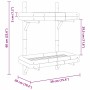 Estantería de Pared con estante Marrón 45 x 26 x 60 cm Bambú
