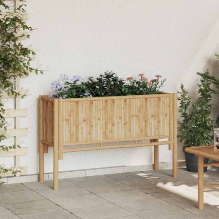 Arriate elevado Marrón 110 x 35 x 70 cm Bambú en Maceteros y jardineras | Comprar online en Foro24