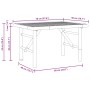 Mesa de Café Marrón 70 x 40 x 36 cm Bambú