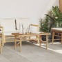 Mesa de Café Marrón 90 x 50 x 43 cm Bambú