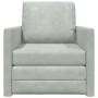 Sofá Cama de Piso Gris claro 74 x 77 x 81 cm Terciopelo