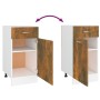 Unterschrank für Küche aus geräuchertem Eichenholz Ingenieurholz von vidaXL, Küchenschränke - Ref: Foro24-815570, Preis: 55,7...