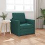Sofá cama Verde oscuro 74 x 77 x 81 cm Terciopelo en Sofás | Comprar online en Foro24