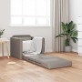 Sofá Cama con cojín Taupé 74 x 77 x 81 cm tela