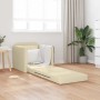 Sofá cama Crema 74 x 77 x 81 cm Terciopelo en Sofás | Comprar online en Foro24