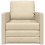 Sofá cama Crema 74 x 77 x 81 cm Terciopelo en Sofás | Comprar online en Foro24
