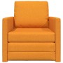 Sofá Cama con cojín Amarillo oscuro 74 x 77 x 81 cm tela