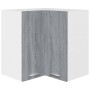 Hängender Eckschrank aus grauem Sonoma-Engineering-Holz von vidaXL, Küchenschränke - Ref: Foro24-815598, Preis: 74,98 €, Raba...