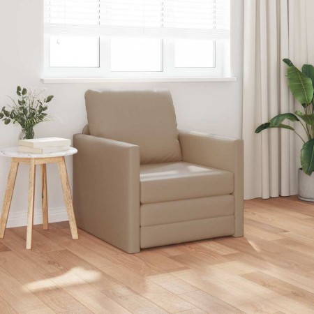 Sofá Cama de Suelo Capuchino 74 x 77 x 81 cm Cuero sintético