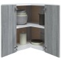 Hängender Eckschrank aus grauem Sonoma-Engineering-Holz von vidaXL, Küchenschränke - Ref: Foro24-815598, Preis: 74,98 €, Raba...