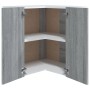 Hängender Eckschrank aus grauem Sonoma-Engineering-Holz von vidaXL, Küchenschränke - Ref: Foro24-815598, Preis: 74,98 €, Raba...