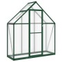 Invernadero con marco base aluminio verde 169x58x195 cm