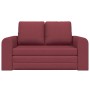 Sofá cama Rojo vino tinto 148 x 71 x 83 cm tela