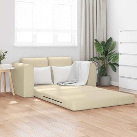 Sofá cama Crema 148 x 71 x 83 cm tela