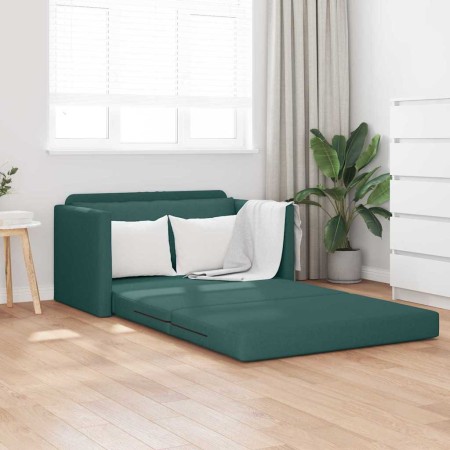 Sofá cama Verde oscuro 124 x 71 x 78 cm tela