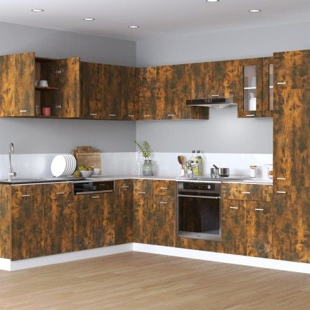 Hängeschrank aus Holzwerkstoff, geräucherte Eiche, 60 x 31 x 60 cm von vidaXL, Küchenschränke - Ref: Foro24-815111, Preis: 51...