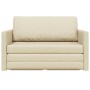 Sofá cama Crema 124 x 71 x 78 cm tela