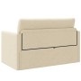 Sofá cama Crema 124 x 71 x 78 cm tela