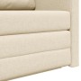 Sofá cama Crema 124 x 71 x 78 cm tela