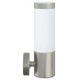 Aplique de exterior Plateado 12 x 7.5 x 27 cm Acero inoxidable