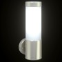 Aplique de pared exterior 2 pcs Plateado 12 x 7.5 x 27 cm