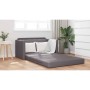 Sofá cama Gris 124 x 71 x 78 cm Cuero artificial
