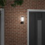 Aplique de exterior Negro 12 x 7.5 x 27 cm Acero inoxidable