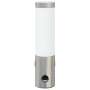 Aplique de pared exterior 2 pcs Plateado 12 x 7.5 x 29 cm