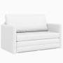 Sofá cama Blanco 124 x 71 x 78 cm Cuero artificial