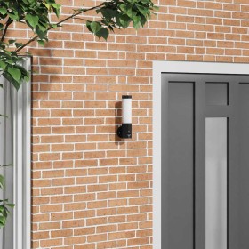 Aplique de exterior Negro 12 x 7.5 x 29 cm Acero inoxidable