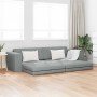 Sofá cama Gris Claro 245 x 78 x 77 cm Terciopelo en Sofás | Comprar online en Foro24